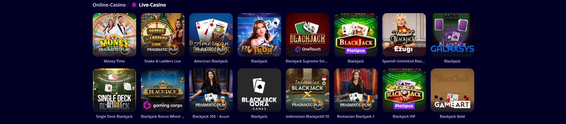 Slotoro live casino.
